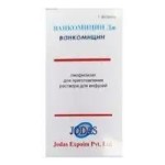 Ванкомицин Дж, лиофилизат для приготовления раствора для инфузий и приема внутрь 1000 мг 5 шт