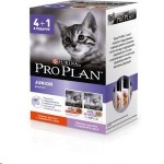 Влажный корм, Proplan (Проплан) 85 г 4+1 шт джуниор для котят нежные кусочки индейка в соусе + нежные кусочки говядина в соусе