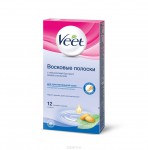 Восковые полоски для депиляции, Veet (Вит) №12 для чувствительной кожи