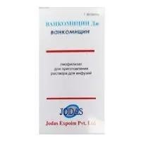 Ванкомицин Дж, лиофилизат для приготовления раствора для инфузий 500 мг 5 шт